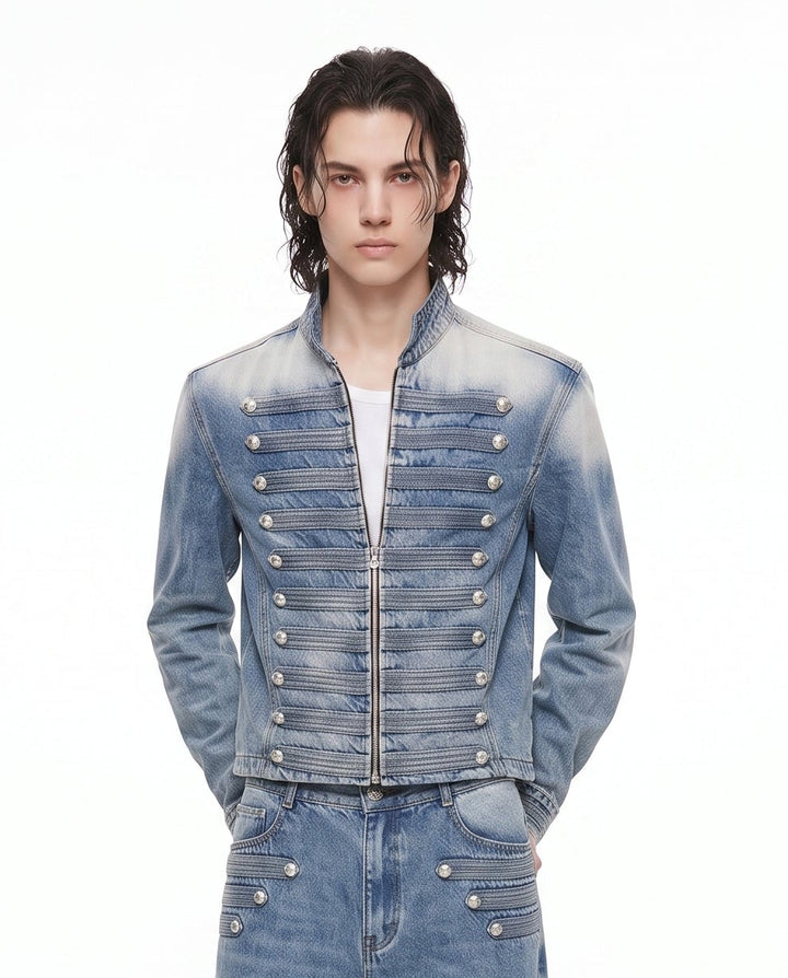 Military Denim Jacket na3101