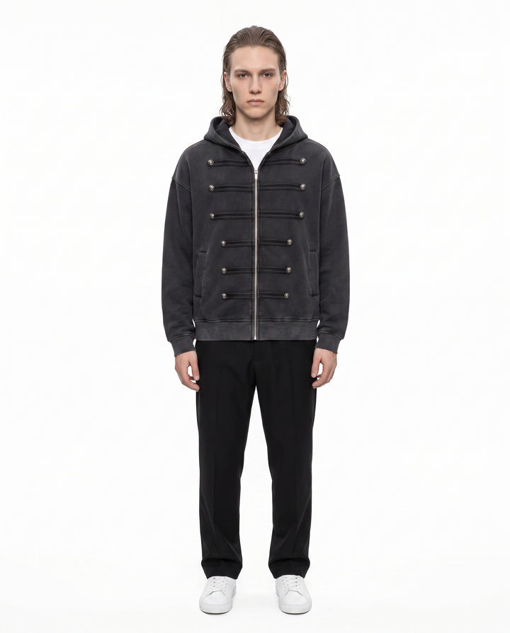 Military Zip Hoodie na3100