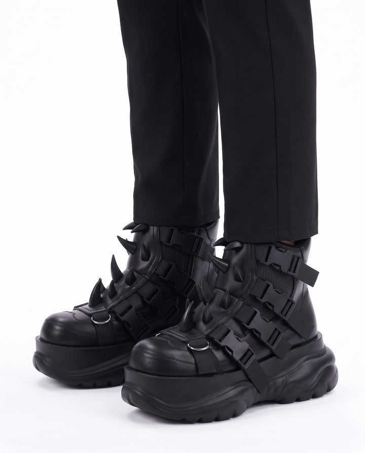 Spiked Platform Sneakers na3173