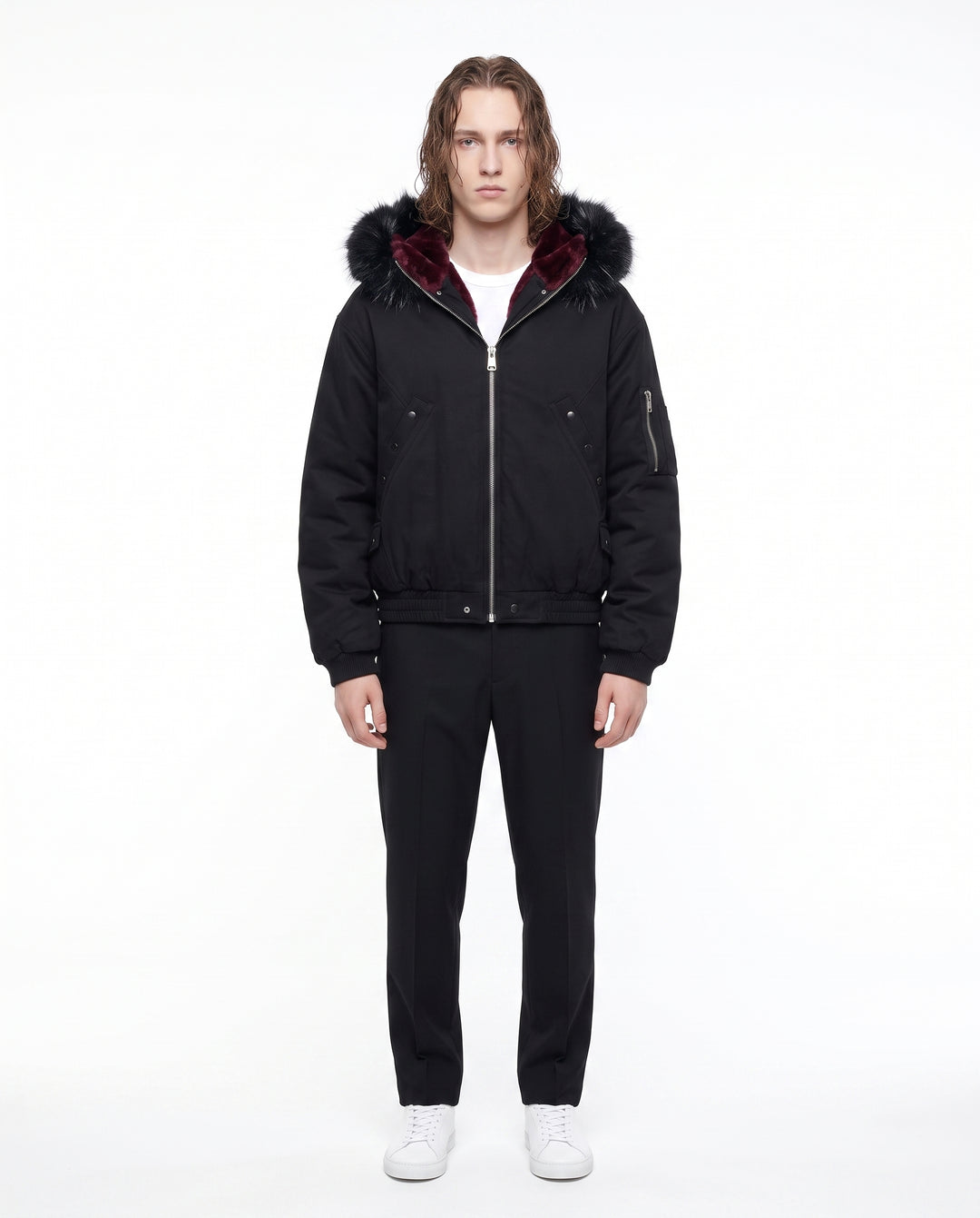 Hooded Bomber Jacket na3061
