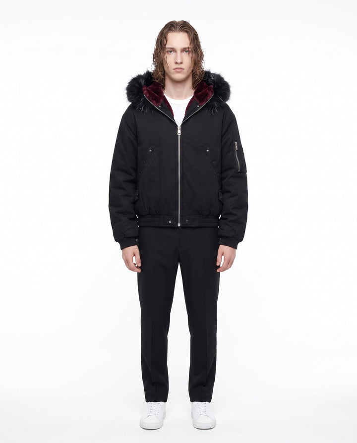 Hooded Bomber Jacket na3061