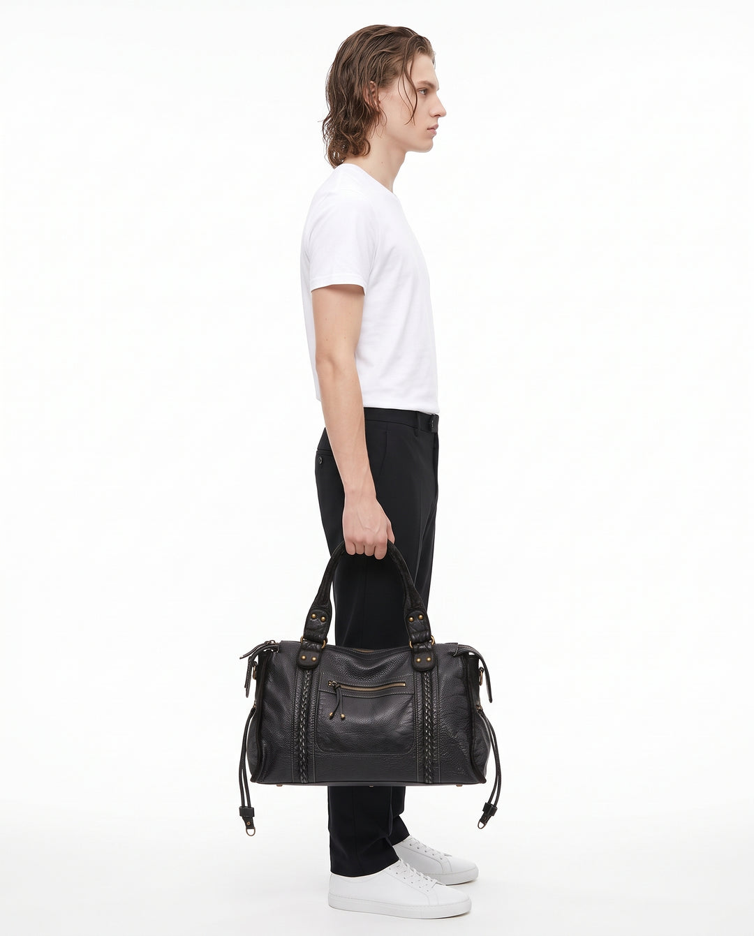 Leather Shoulder Bag na3193