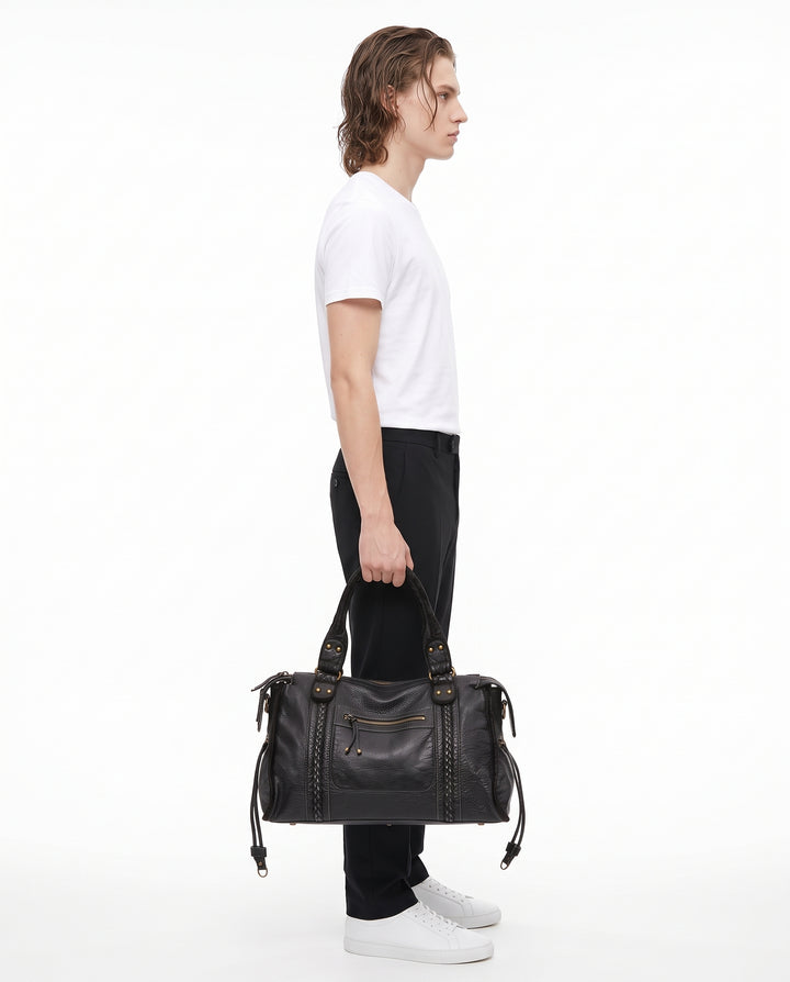 Leather Shoulder Bag na3193