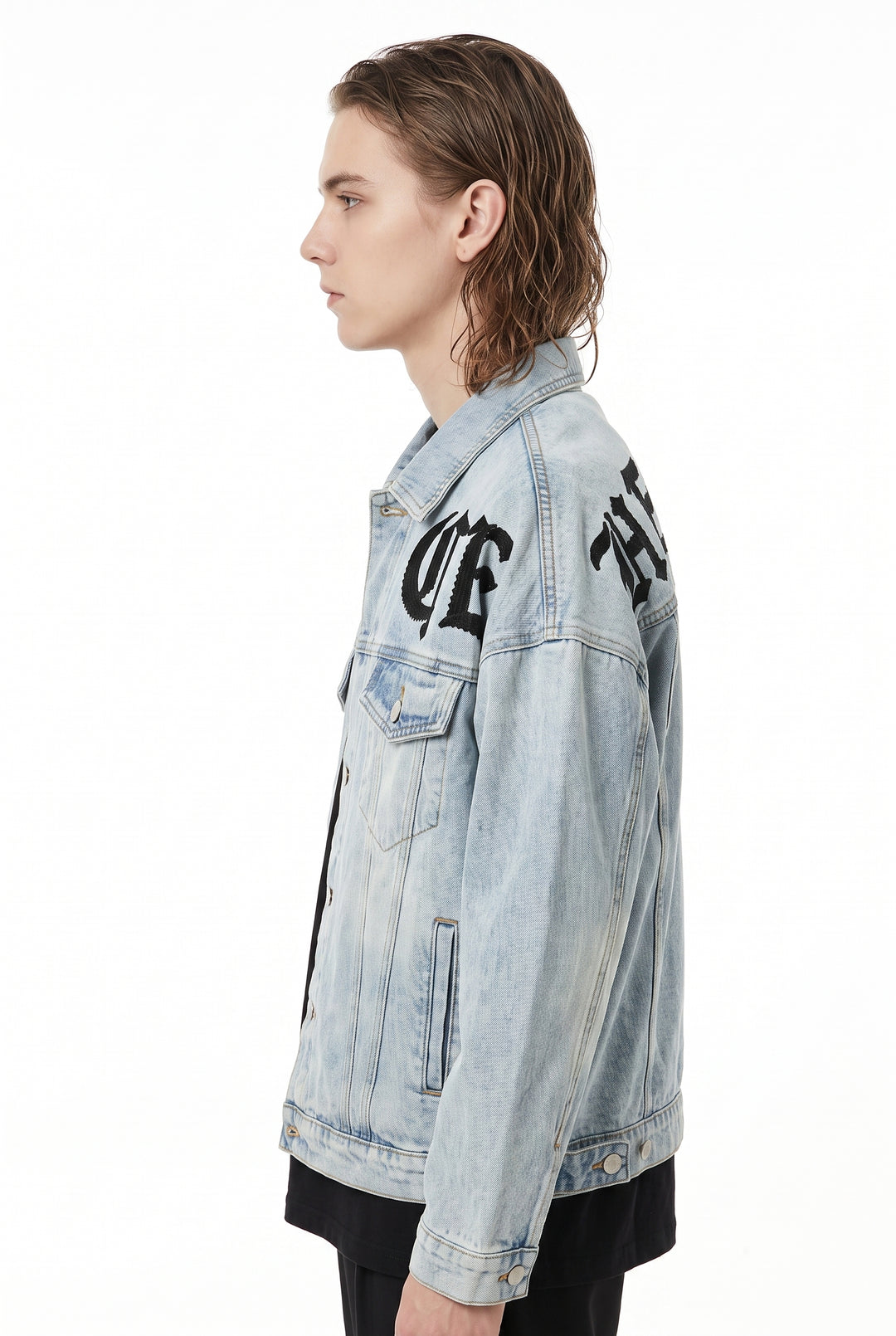 Graphic Denim Jacket na2765