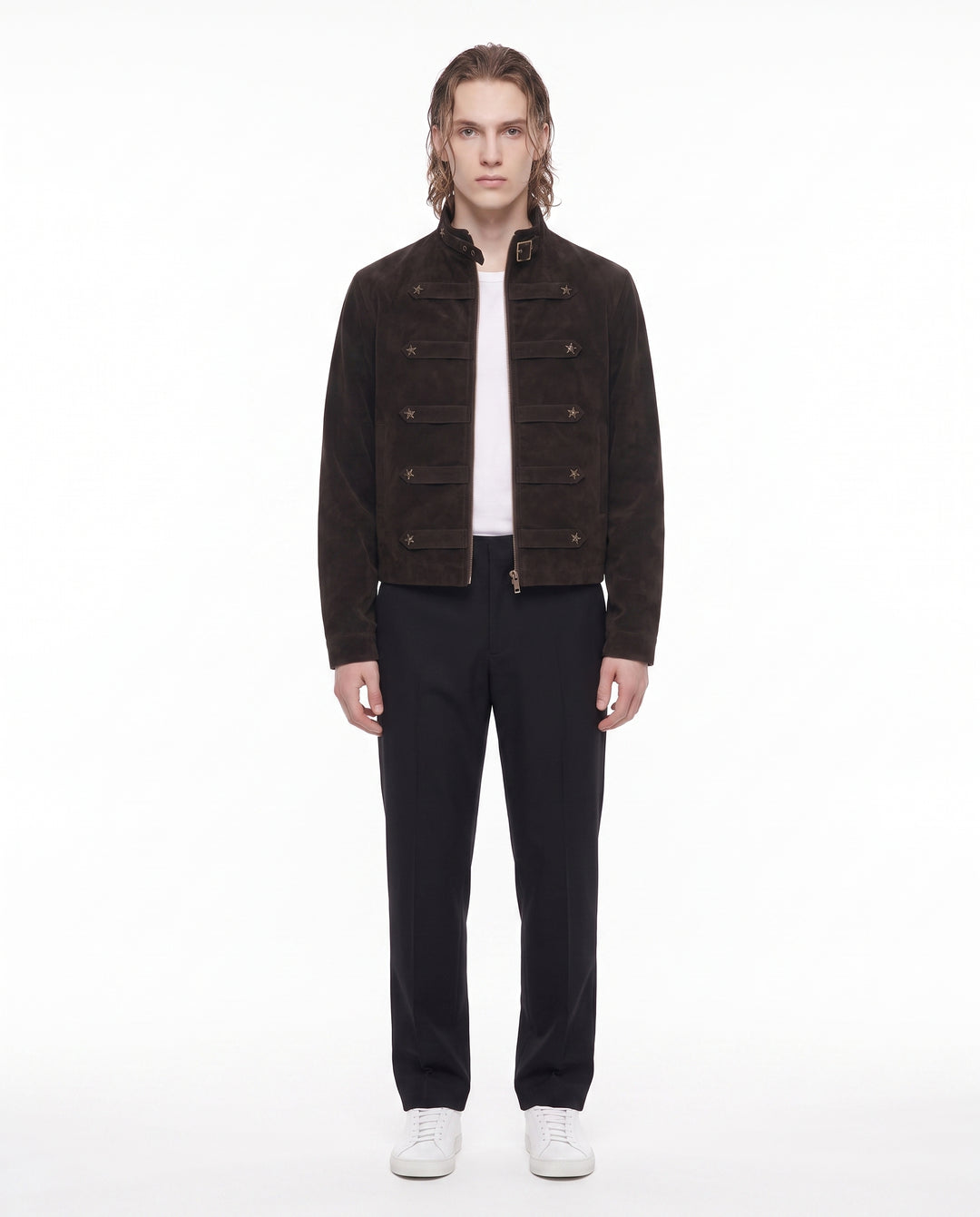 Studded Military Jacket na2930