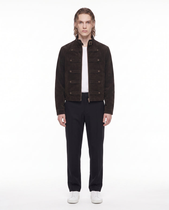 Studded Military Jacket na2930