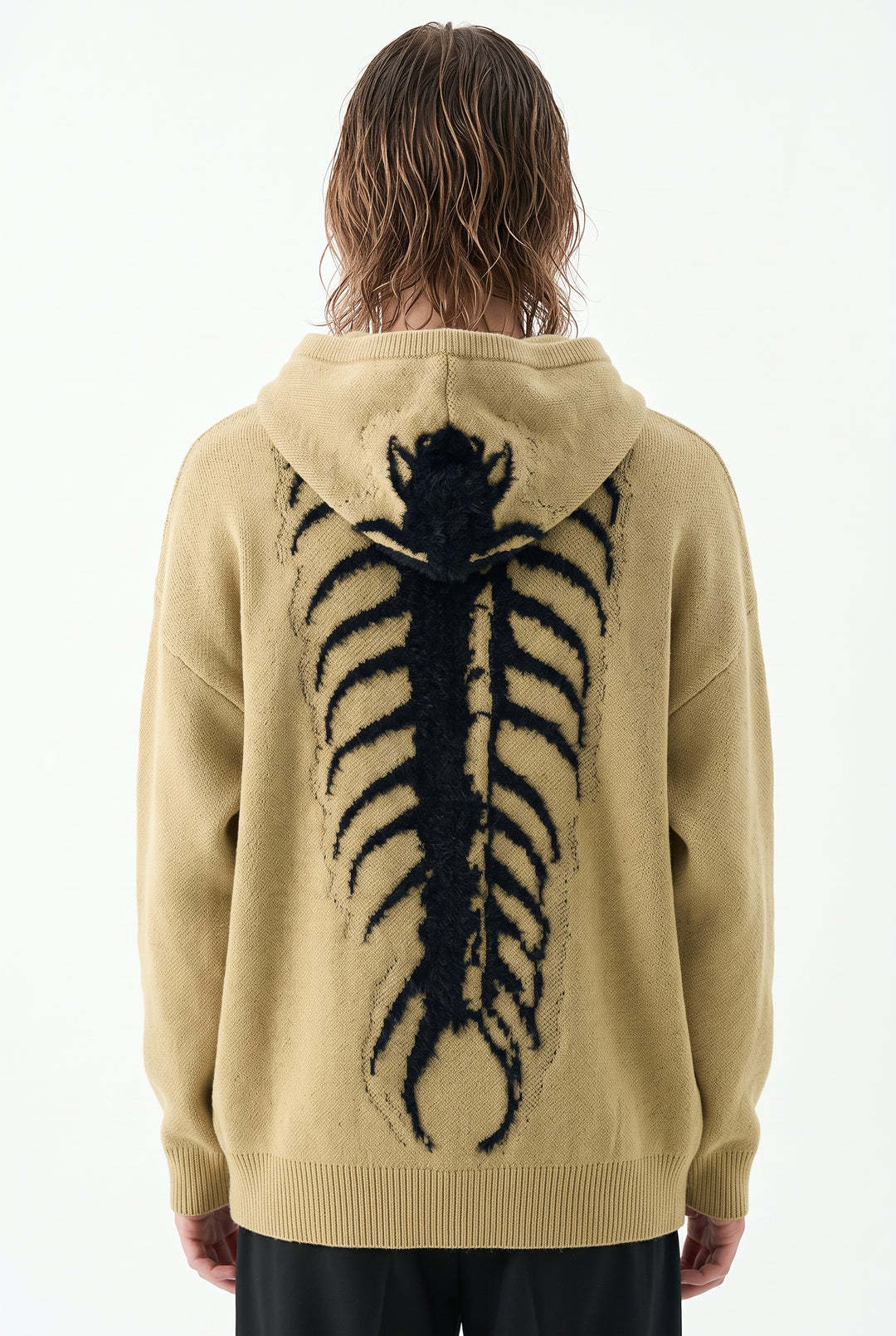 Skeleton Knit Hoodie na2777
