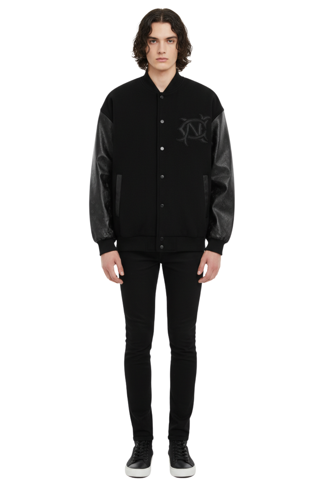 Midnight Cupid Letterman Jacket  na2396