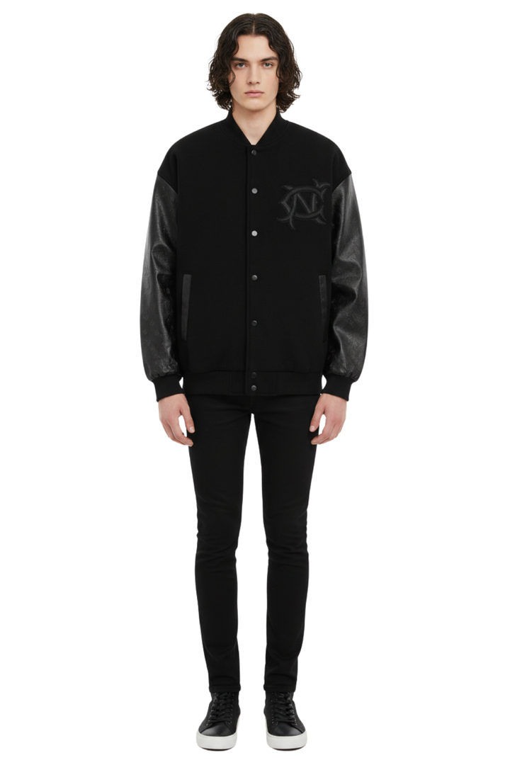 Midnight Cupid Letterman Jacket  na2396