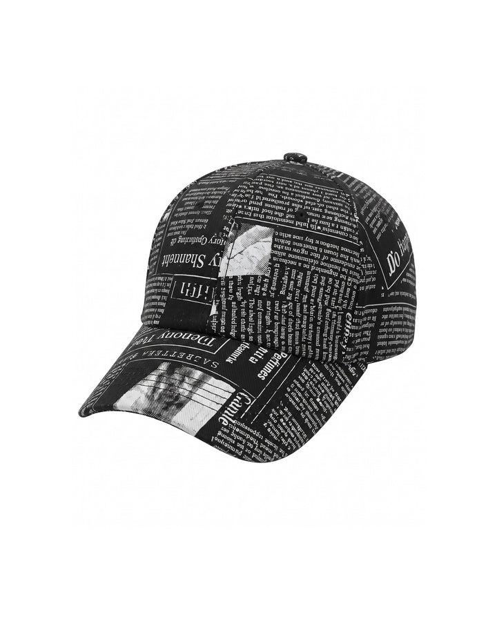 Newspaper Print Cap na2970