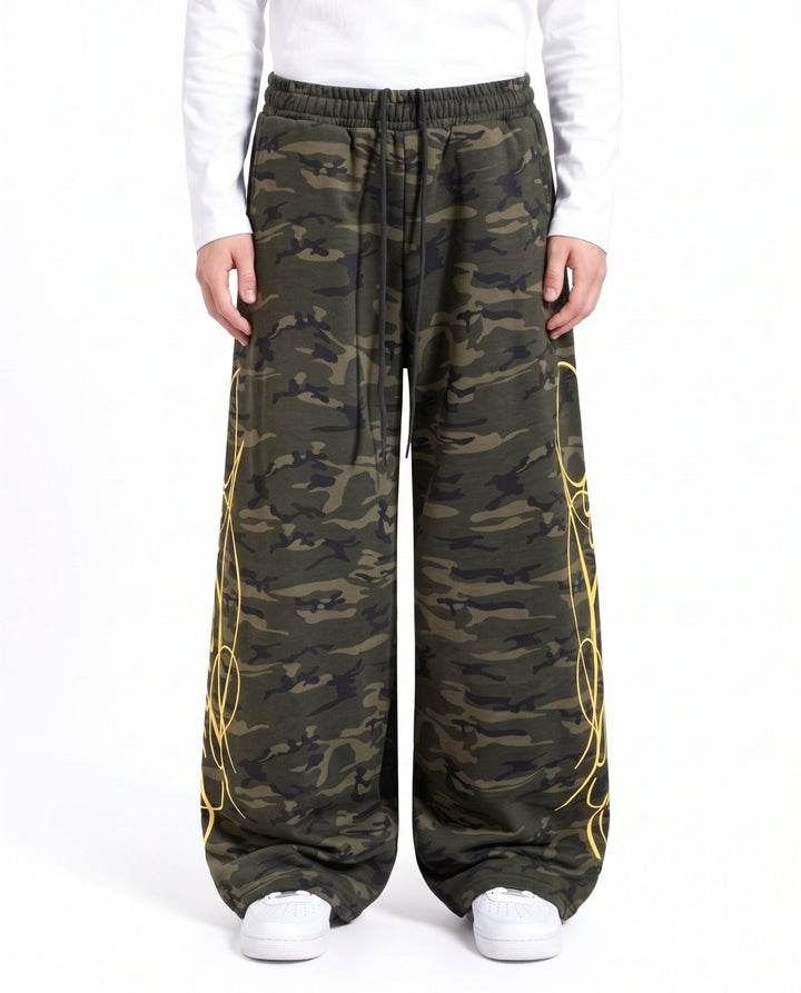 Joggingbroek met grafische print na3147