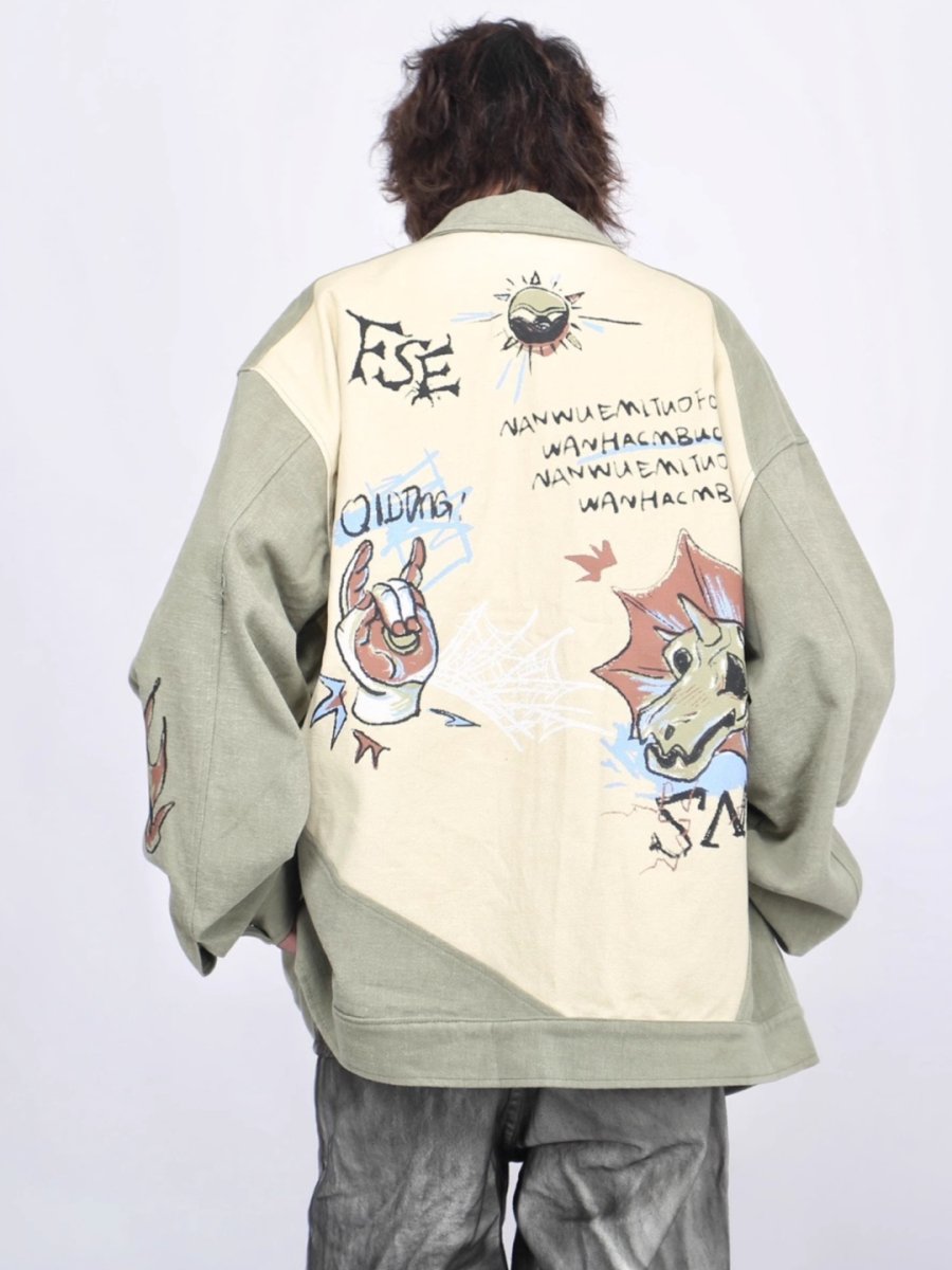 【Mz】hip-hop zipper jacket na1473