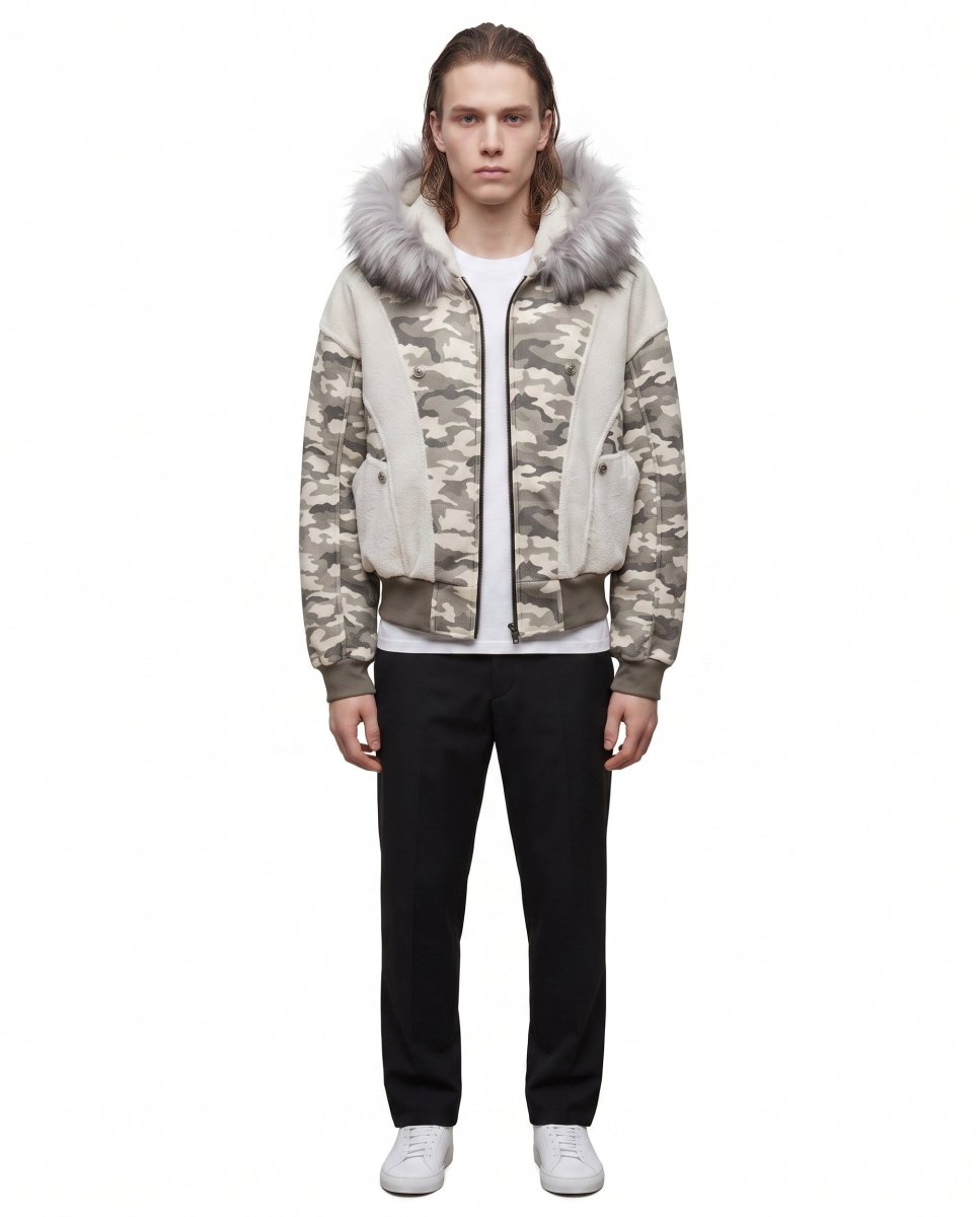 Camo Fur Jacket na3098