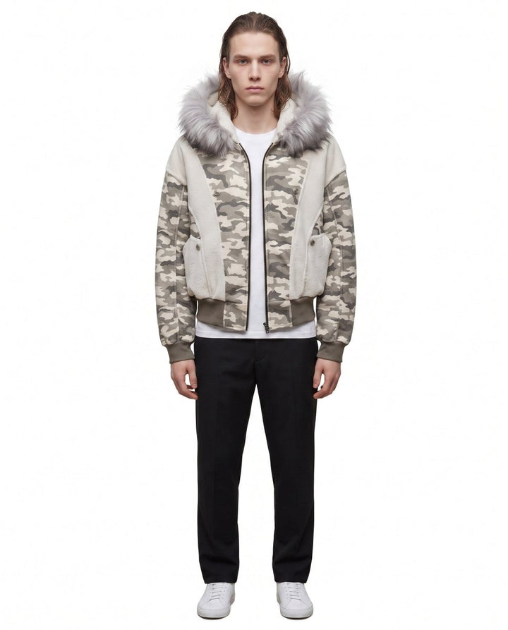 Camo Fur Jacket na3098