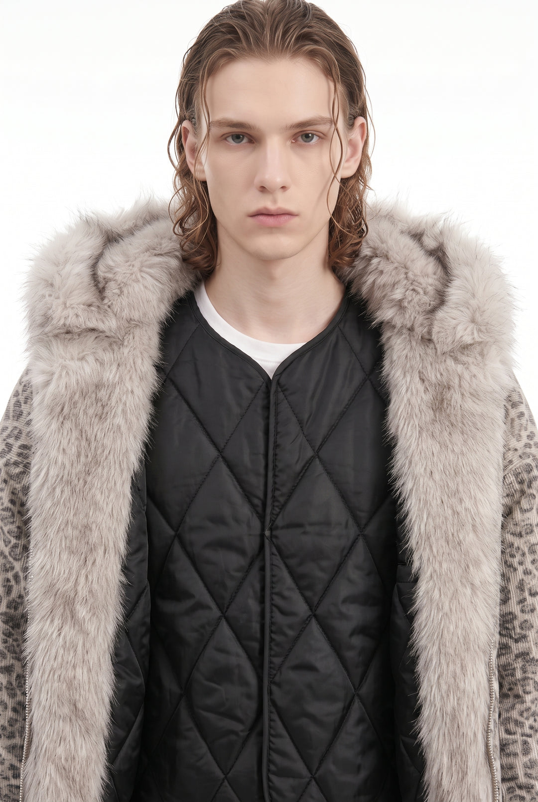 Leopard Fur Jacket na2818