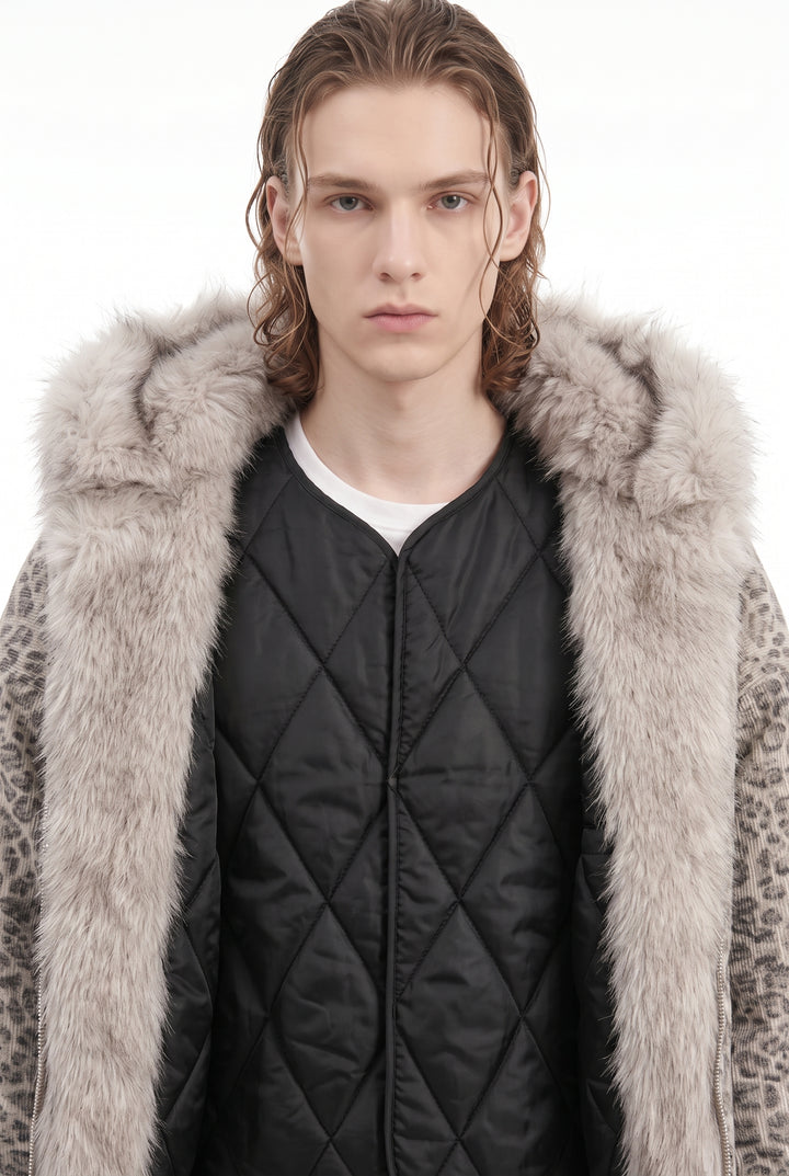 Leopard Fur Jacket na2818