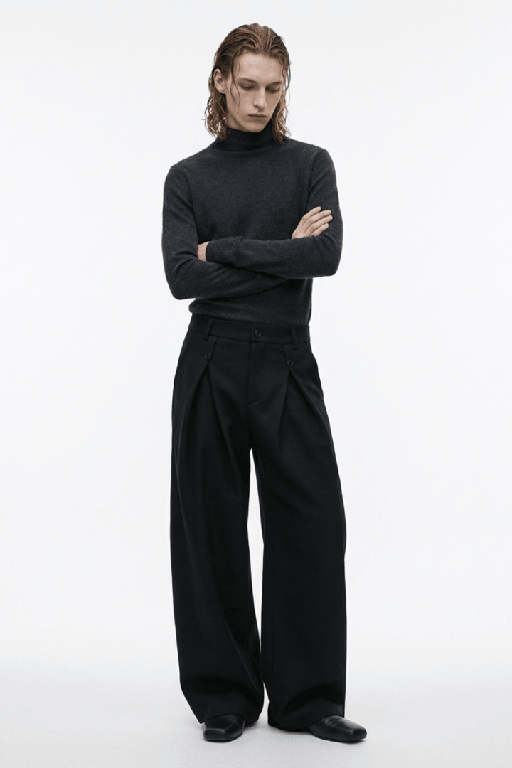 Wide Tuck Slacks na2361