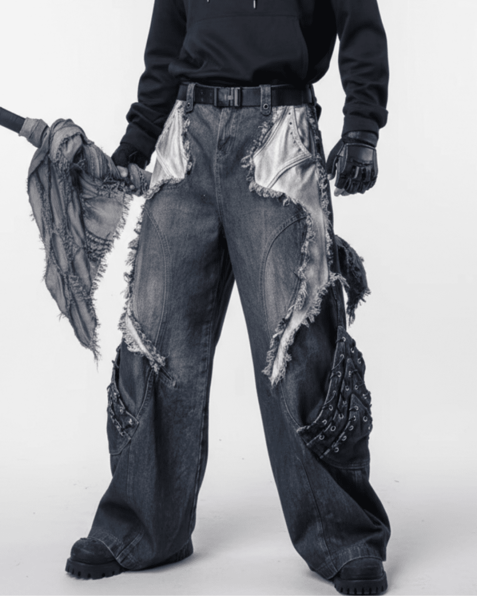 VOID LACE CARGO PANTS na2311