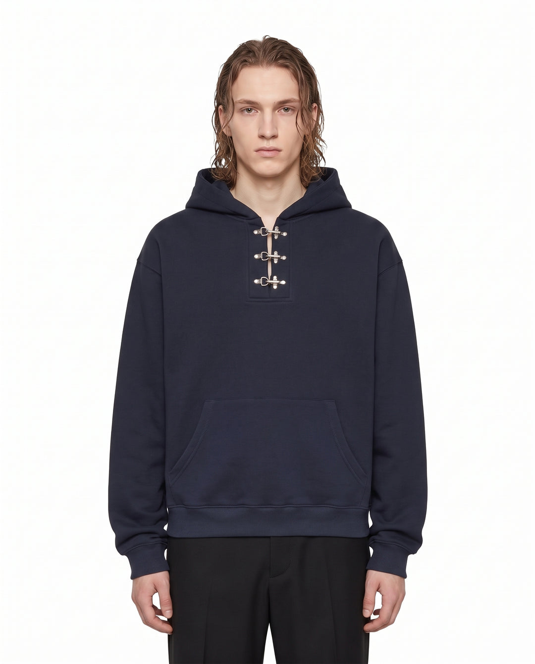Buckle Neck Hoodie na3166