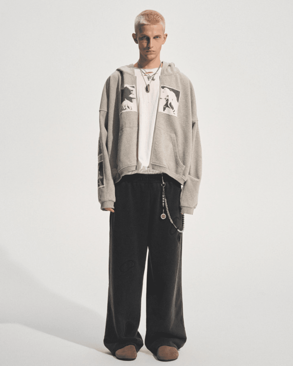 [bastard official] DUAL FRAME ZIP HOODIE na2306 