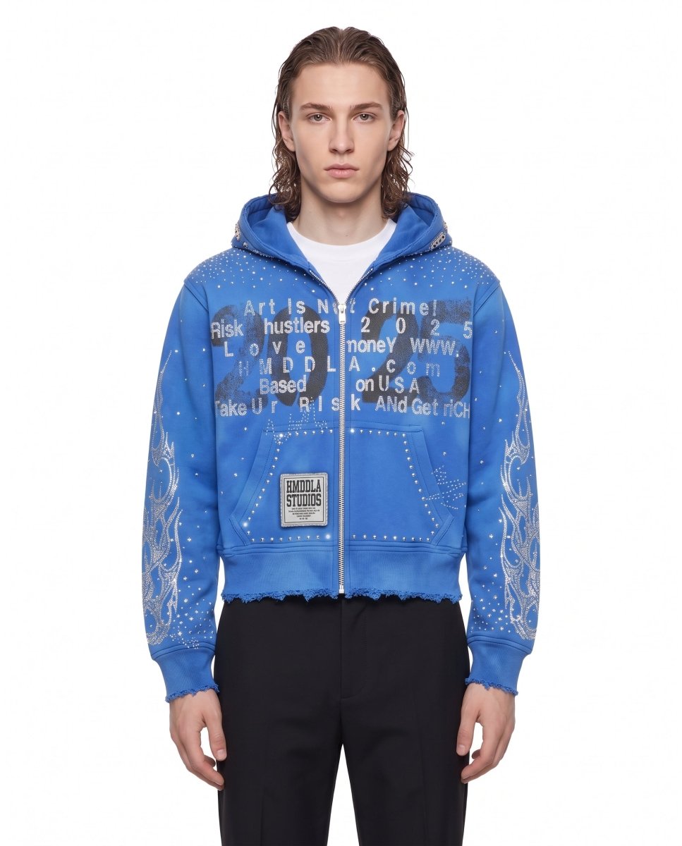 Studded Zip Hoodie na3228