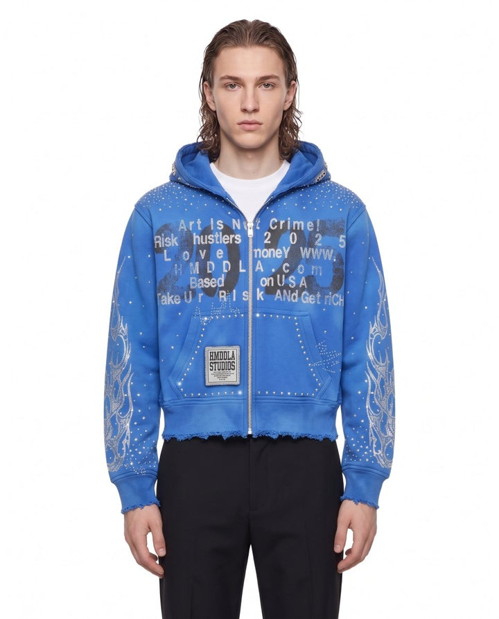 Studded Zip Hoodie na3228