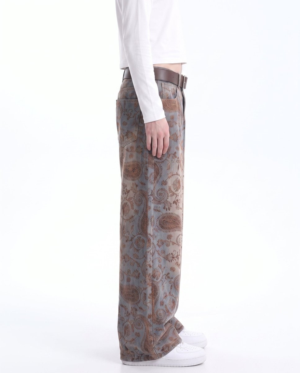 Paisley Wide Jeans na3049