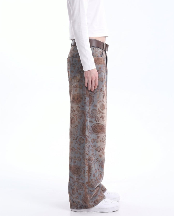 Paisley Wide Jeans na3049