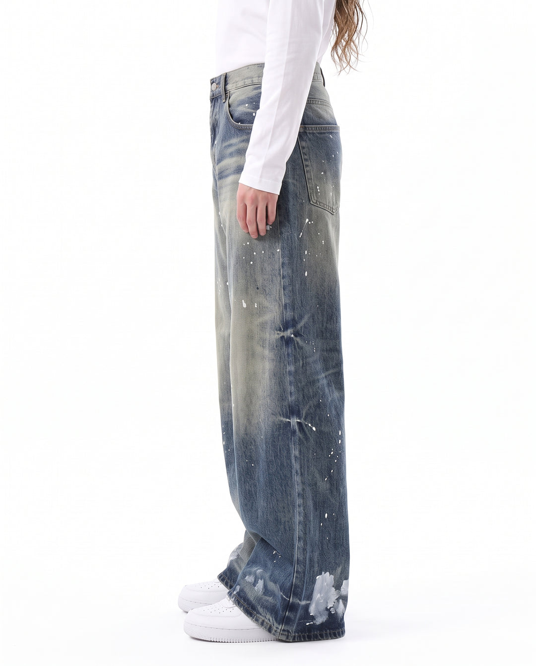 Washed Wide Jeans na3203