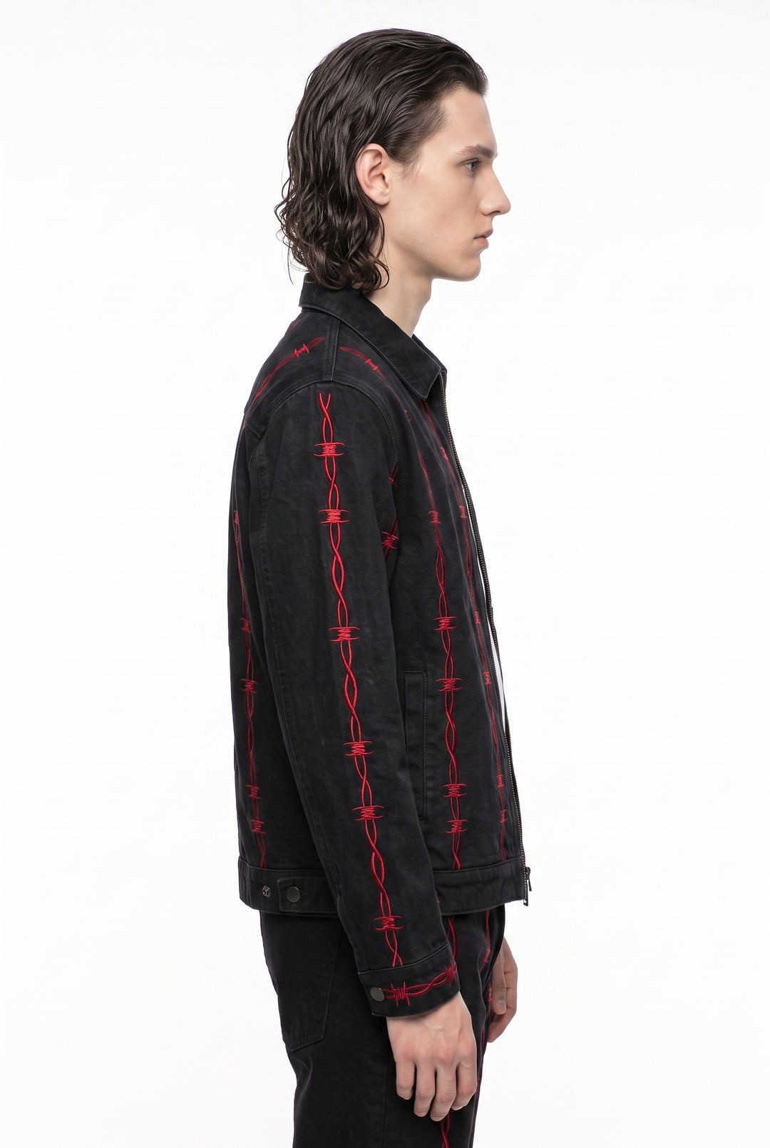 Graphic Denim Jacket na2800