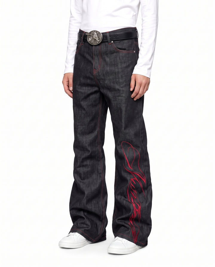 Flared Denim Pants na2965