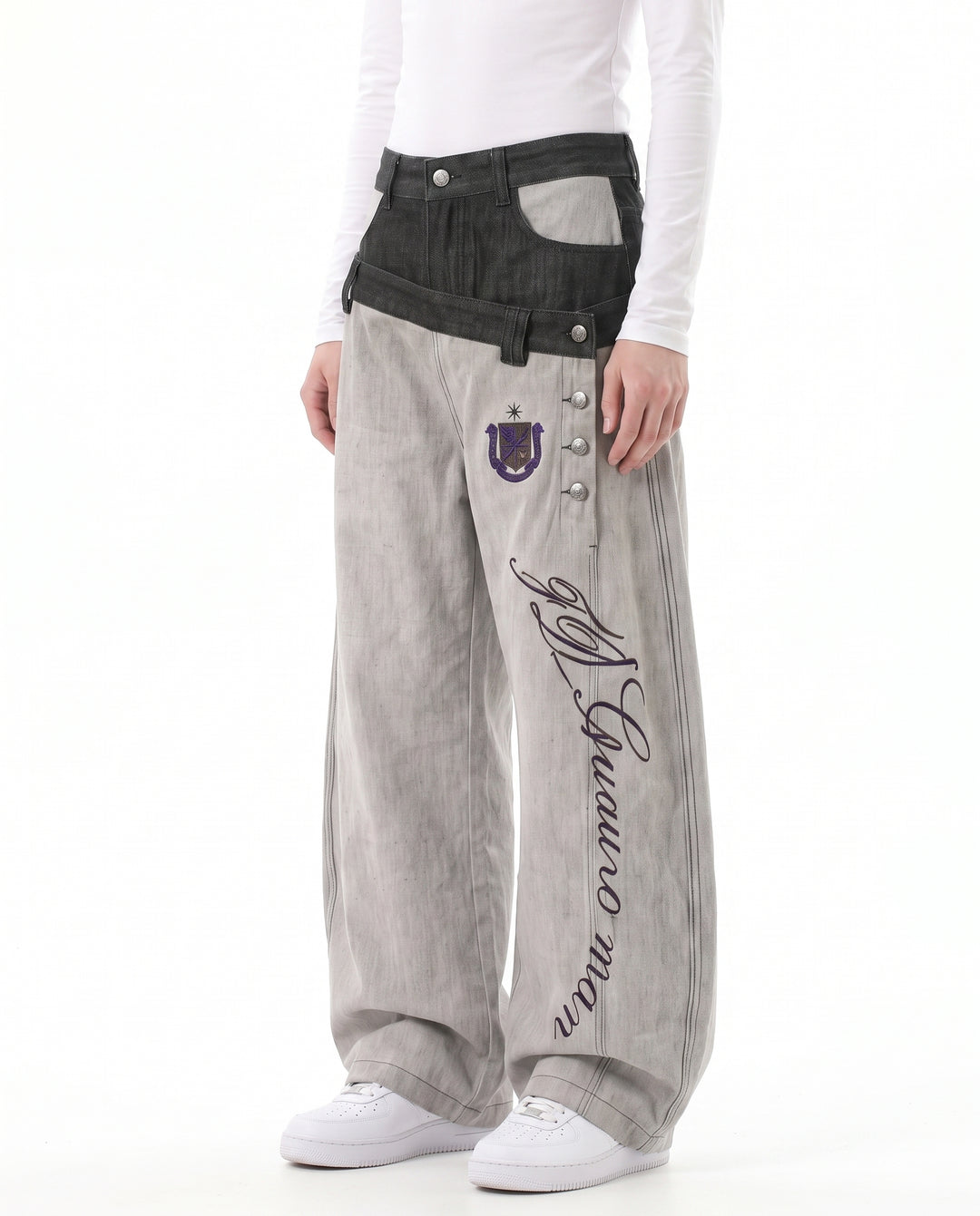 Wide Denim Pants na3074