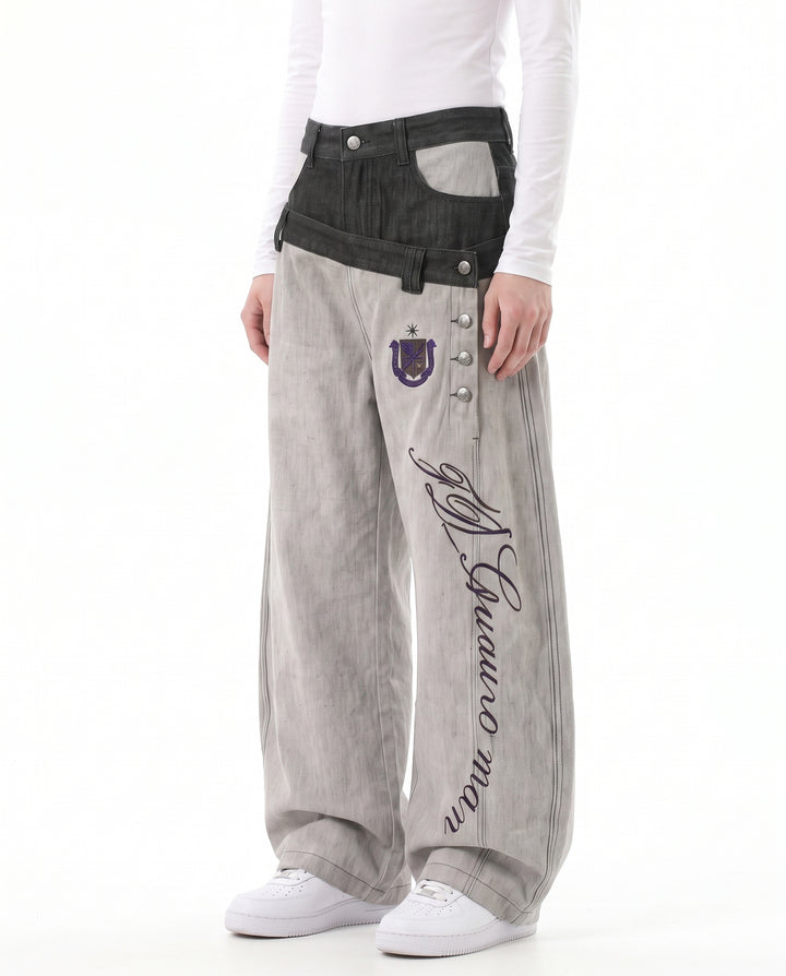 Wide Denim Pants na3074