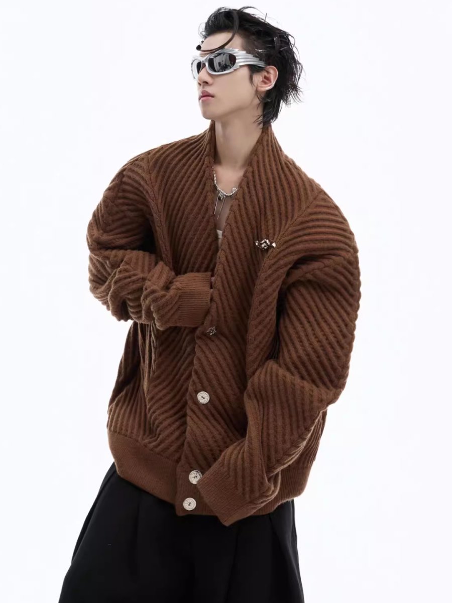 [CultureE] loose V-neck sweater na1531