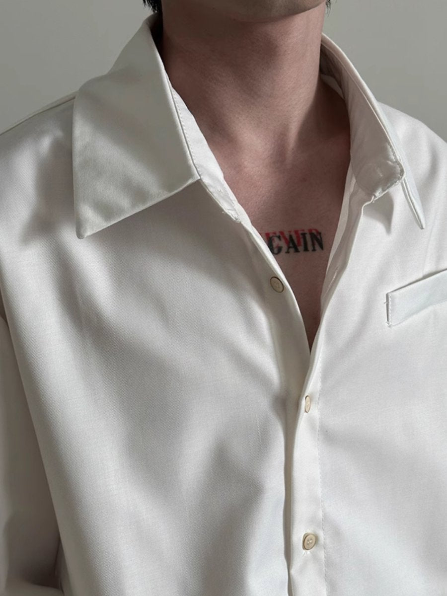 【GENESISBOY】short long-sleeved shirt  na1341