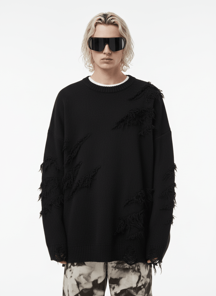 [XPKAEAX] 디자인 라운드 넥 스웨터 NA200