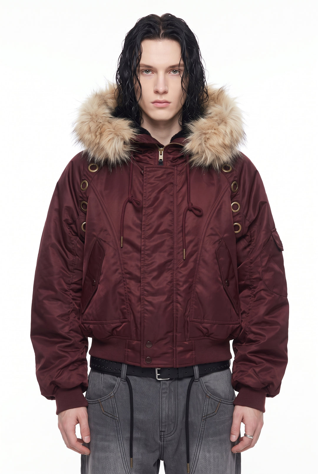 Fur Bomber Jacket na2835