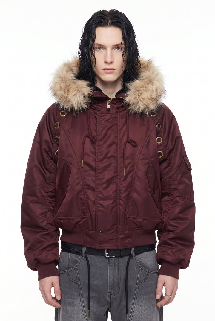 Fur Bomber Jacket na2835