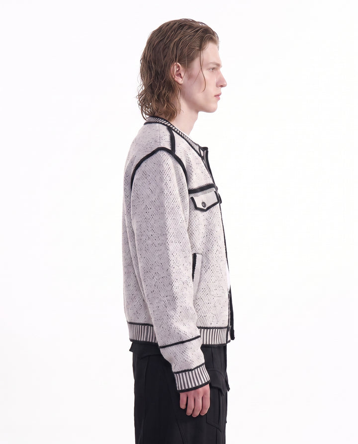 Piped Knit Cardigan na2931