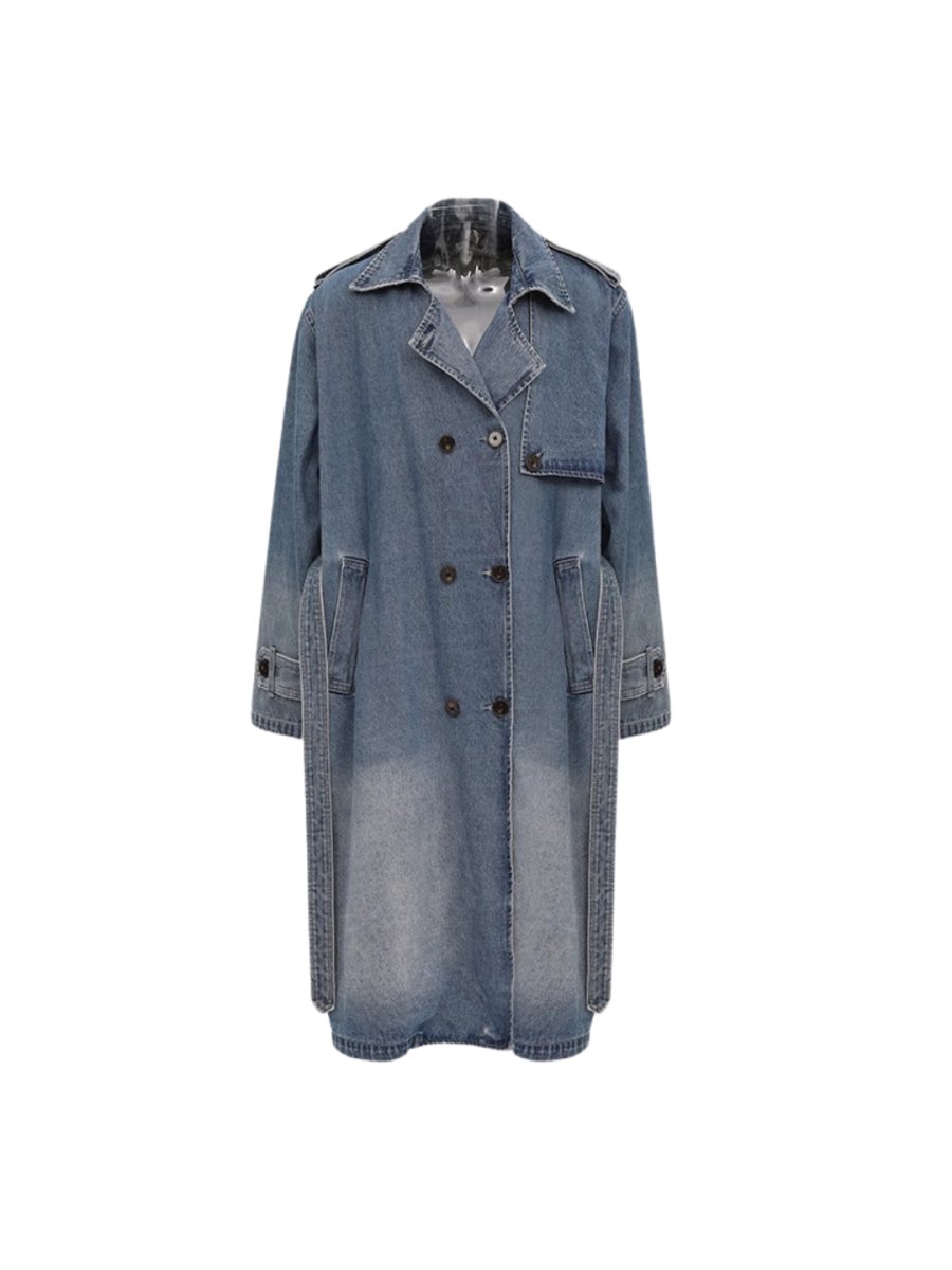 [FUTUREBOY] long demim coat na1707