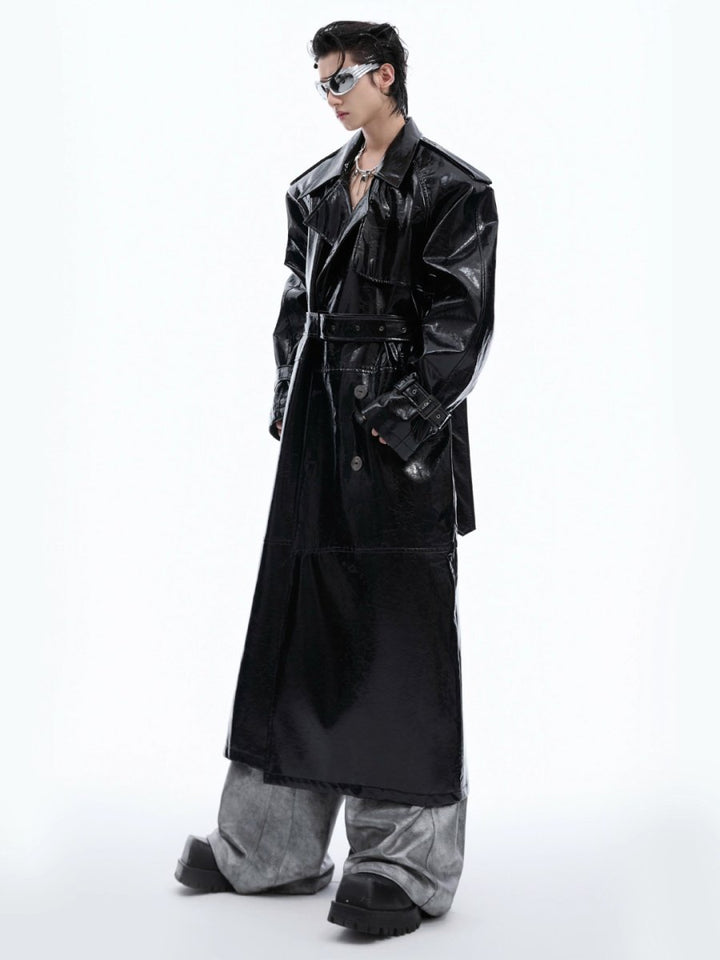 【CulturE】knee Length Trench Coat  na1528