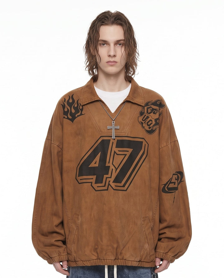 Vintage Racing 47 Pullover Jacket na3216