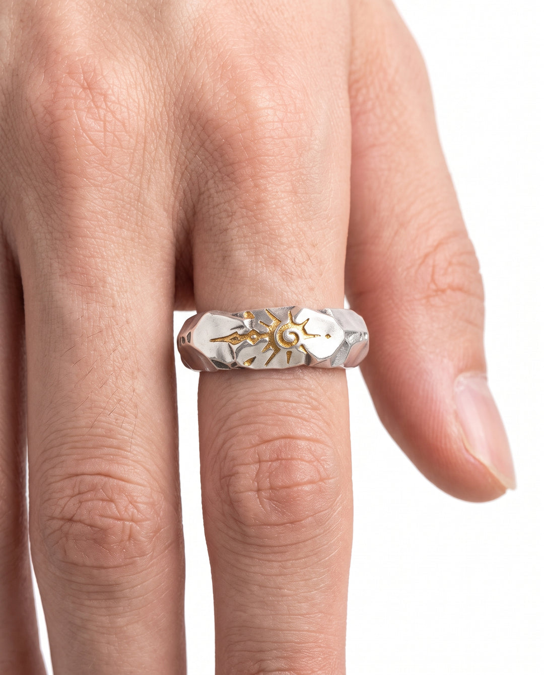 Sun Silver Ring na2939