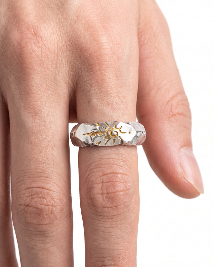 Sun Silver Ring na2939