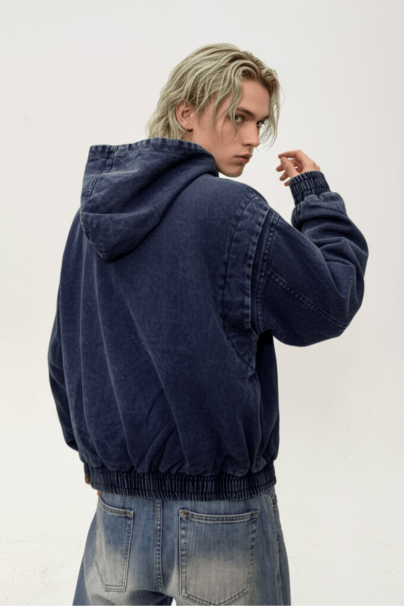 Buckle Washed Denim Hoodie na2433