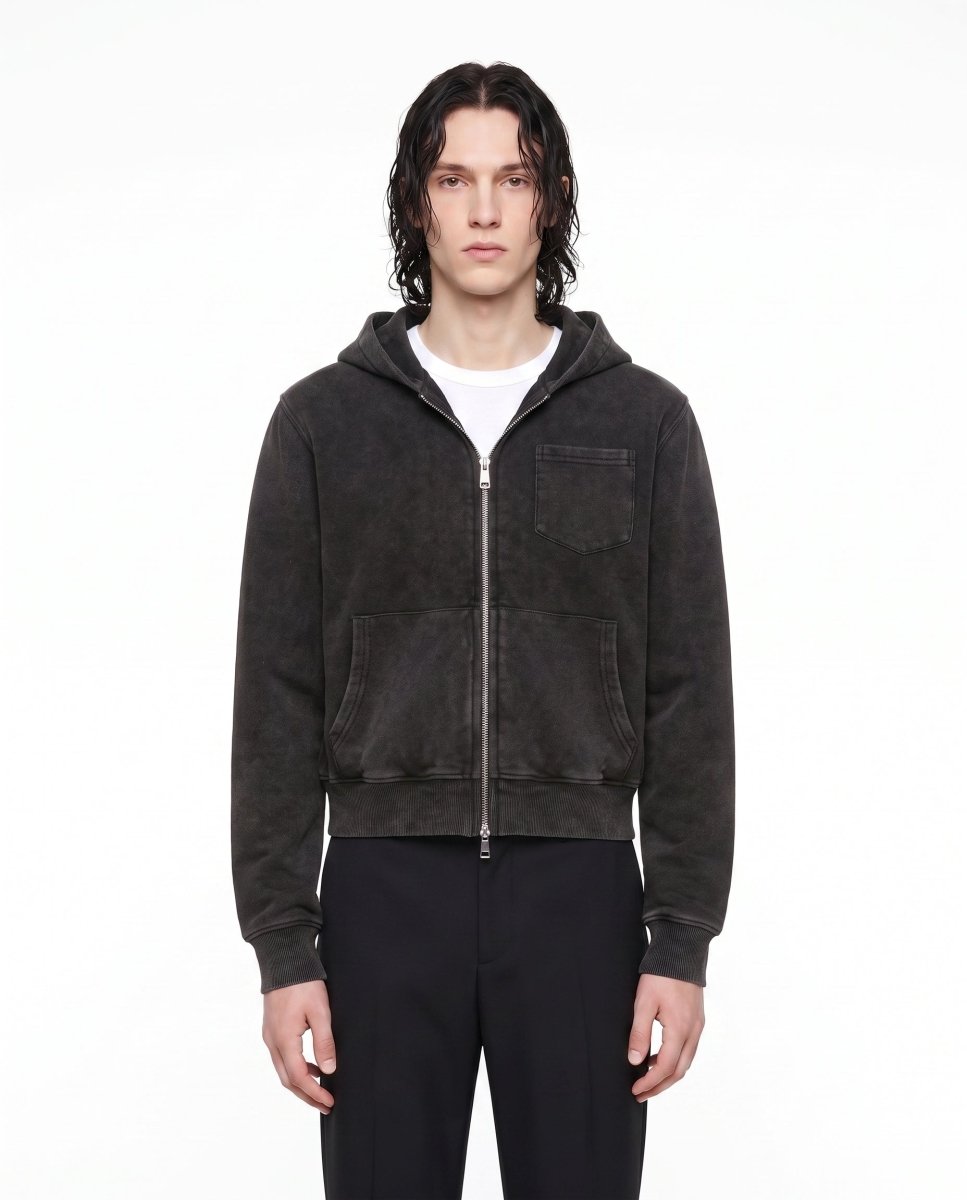 Washed Zip Hoodie na3017