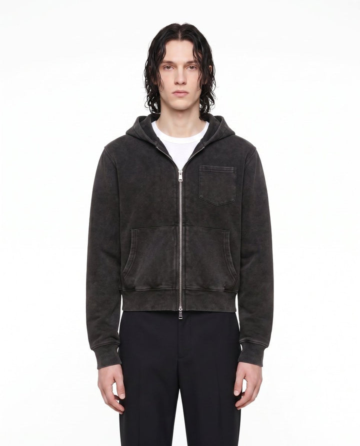 Washed Zip Hoodie na3017