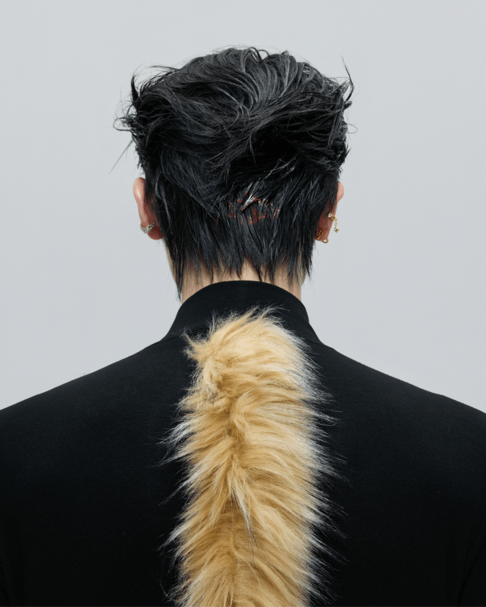[ArguE CulturE] Golden Fang Fur Knit na2253