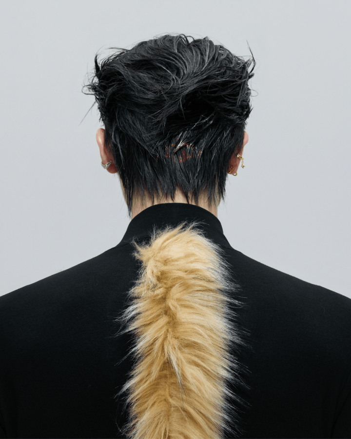 [ArguE CulturE] Golden Fang Fur Knit na2253