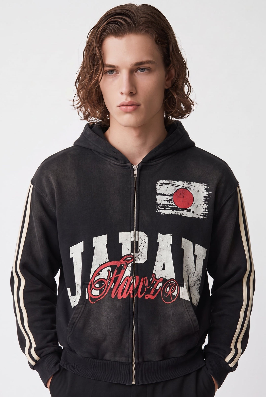 Graphic Zip Hoodie na2756